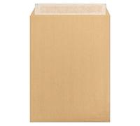 Boite de 125 Pochettes Kraft Adour Brun 330x440 mm - Auto-Adhésives - 120g/m2 - Brun