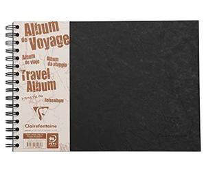 Clairefontaine 781061C Nomaddict Album de Voyage à Spirale Noir - A4