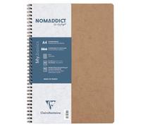 Clairefontaine 781422C Nomaddict Cahier à Spirale Tabac - A4 - 100p petits