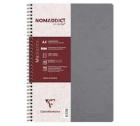 Cahier reliure intégrale Age Bag A4 100 pages ligné + marge - Gris