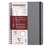 Clairefontaine 782365C Nomaddict Carnet à Spirale à Marges détach