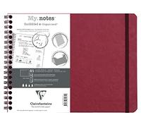 Clairefontaine 782432C Cahier spirale My.Notes B5 120p DOT 90g Rouge