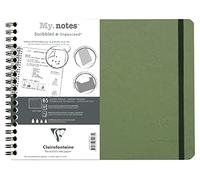Clairefontaine 782433C - Nomaddict My.Notes Cahier Spirale Vert B5 120p DOT