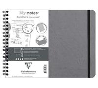 Clairefontaine 782435C - Nomaddict My.Notes Cahier Spirale Gris B5 120p DOT