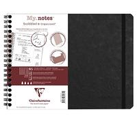 Clairefontaine 782461C Cahier spirale My.Notes B5 120p ligné 90g Noir