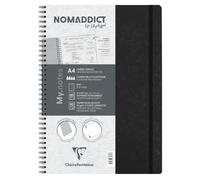Clairefontaine 783431C - Nomaddict My.Notes Cahier Spirale Noir A4 120p DOT