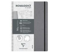 Clairefontaine 783435C - Nomaddict My.Notes Cahier Spirale Gris A4 120p DOT