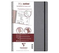 Clairefontaine 783465C Cahier spirale My.Notes A4 120p ligné 90g Gris