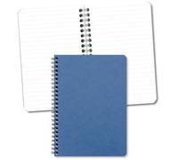 Clairefontaine 785364C Collection Nomaddict (ex Age Bag) Un Cahier à Spirale Bleu - A5 14,8x21 cm - 100 Pages Lignées - Papier Blanc 90 g - Couverture Carte Lustrée Grain Cuir