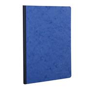 Clairefontaine 791404C Collection Age Bag Un Carnet Cousu Dos Toilé Bleu - A4 21x29,7 cm - 192 Pages Unies Blanches - Papier 90 g - Couverture Carte Lustrée Grain Cuir