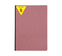 Clairefontaine 791406Cpack Nomaddict Lot 5 Cahiers Cousus dos toilé Rose
