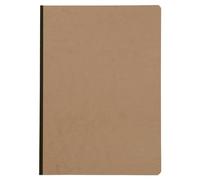 Clairefontaine 79140C Collection Age Bag Un Carnet Cousu Dos Toilé Tabac - A4 21x29,7 cm - 192 Pages Unies Blanches - Papier 90 g - Couverture Carte Lustrée Grain Cuir