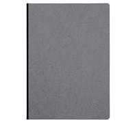 Clairefontaine 791425C Collection Age Bag Un Carnet Cousu Dos Toilé Gris - A4 21x29,7 cm - 192 Pages Petits Carreaux - Papier Blanc 90 g - Couverture Carte Lustrée Grain Cuir