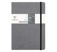 Clairefontaine 793435C Collection Age Bag Un Carnet Élastiqué Cousu MyEssential Gris - A5 14,8x21 cm - 192 Pages Numérotées DOT - Papier Ivoire 90 g - Couverture Carte Lustrée Grain Cuir