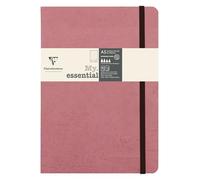 Clairefontaine 793436C Collection Age Bag Un Carnet Élastiqué Cousu My.Essential Rose Antique - A5 14,8x21 cm - 192 Pages Numérotées DOT - Papier Ivoire 90 g - Couverture Carte Lustrée Grain Cuir