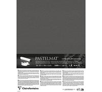 Clairefontaine 796009C - Contrecollé Papier Pastelmat - 5 Feuilles Contrecollées Carte Spéciale pour Pastels Secs - 24x32 cm 360g 1,8 mm - Anthracite