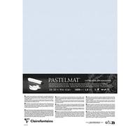 Clairefontaine 796013C - Contrecollé Papier Pastelmat - 5 Feuilles Contrecollées Carte Spéciale pour Pastels Secs - 24x32 cm 360g 1,8 mm - Bleu Clair