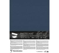Clairefontaine 796014C - Contrecollé Papier Pastelmat - 5 Feuilles Contrecollées Carte Spéciale pour Pastels Secs - 24x32 cm 360g 1,8 mm - Bleu Foncé