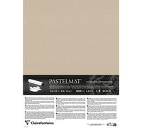 Clairefontaine 796015C - Contrecollé Papier Pastelmat - 5 Feuilles Contrecollées Carte Spéciale pour Pastels Secs - 24x32 cm 360g 1,8 mm - Sable