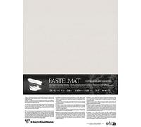 Clairefontaine 796020C - Contrecollé Papier Pastelmat - 5 Feuilles Contrecollées Carte Spéciale pour Pastels Secs - 24x32 cm 360g 1,8 mm - Gris Clair