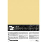 Clairefontaine 796022C - Contrecollé Papier Pastelmat - 5 Feuilles Contrecollées Carte Spéciale pour Pastels Secs - 24x32 cm 360g 1,8 mm - Bouton d'Or