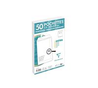 Clairefontaine 804250C - Paquet 50 Pochettes Blanches C5 Auto-Adhésives 90g