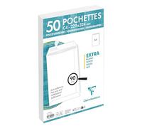 Clairefontaine 805050C - Paquet 50 Pochettes Blanches C4 Auto-Adhésives 90g