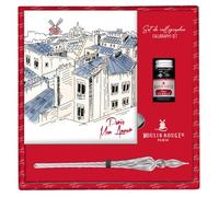 Clairefontaine 812449C Set calligraphie plume verre et encre Moulin Rouge