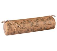 Clairefontaine 812958C - Une Trousse Scolaire Ronde Multifonctions Rangement Crayons/Stylos/Feutres/Pinceaux ''Astérix Crayonnés'' Ø6x21cm, visuel ''Astérix'' Couleur Kraft Beige