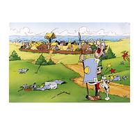 Clairefontaine 812985C - Un Sous-main Bureau en Carton 60x40 cm - Home Office - ''Astérix - Idéfix'', "Idéfix le brave"