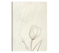Clairefontaine 813066C - Un Carnet Cousu Fil motif Tulipe /Nature / Floral - A5 14,8x21 cm 64 Pages Pointillées / Dots Papier Ivoire 90g - Collection Tulip Paper
