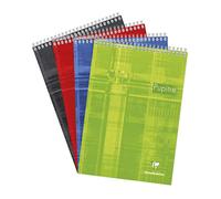 Clairefontaine 8152C Un Bloc Pupitre à Spirale en-Tête - A4 21x29,7 cm - 160 Pages Détachables Petits Carreaux - Papier Blanc 90 g - Couverture Carte Pelliculée Couleur Aléatoire