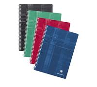 Clairefontaine Cahier à spirale 8171C A4 21x29,7 cm 224 p. grands carreaux Papier blanc 90 g