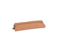 Clairefontaine Trousse pour crayon 8300C cuir véritable agneau Beige 22x5x3 cm