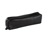 Clairefontaine Trousse Cuirise 8321C – Cuir d'agneau véritable, rectangulaire 21x4x6 cm – Noir