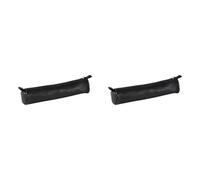 Clairefontaine 8324C - Trousse Scolaire Ronde Ø3,5x18 cm en Cuir Véritable, Noir