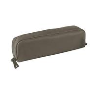 Clairefontaine 8336C Trousse Rectangulaire en Cuir Gris 21x4x6cm
