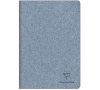 Clairefontaine 83515C - Un Cahier Piqué Cousu Fil couverture Papier Jeans - A4 21x29,7 cm 96 Pages Lignées papier Ivoire 90g - Avec Rabat - Collection Jeans&Cocoa