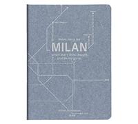 Clairefontaine 83533C - Un Carnet Piqué Cousu Fil Papier Jeans Motifs Rames de Métro New-York, Paris, Berlin, London, Milan - A5 14,8x21 cm 96 Pages Lignées, papier blanc 90g 5 motif, livr aléatoire