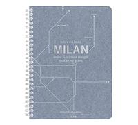 Clairefontaine 83536C - Un Carnet à Spirale Papier Jeans Motifs Rames de Métro New-York/Paris/Berlin/London/Milan - A5 14,8x21 cm 148 Pages Lignées papier Blanc 90g - 5 visuels, livraison aléatoire