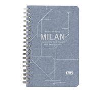 Clairefontaine 83539C - Un Carnet Répertoire A Spirale Papier jeans Motifs Rames de Métro New-York/Paris/Berlin/London/Milan 11x17 cm 100 Pages Lignées 90g - Jeans&cocoa - 5 visuels, livr aléatoire