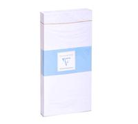 Clairefontaine 8515C - Paquet de 25 Enveloppes Blanches Doublées Triomphe DL- 110x220mm- Gommées - 130g/m²