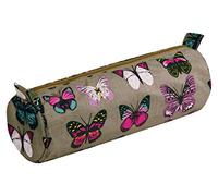 Clairefontaine 8520C - Trousse Scolaire Ronde Ø7x22 cm, motif Papillons, couleur aléatoire