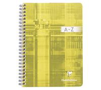 Clairefontaine 8549C Lot de 1 Répertoires à Spirale - A5 14,8x21 cm - 180 Pages Petits Carreaux - Papier Blanc 90 g - Couverture Carte Pelliculée - Couleurs Aléatoires