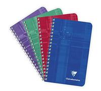 Clairefontaine 8582C - Carnet Spirale 7,5x12cm 100p Petits Carreaux 90g