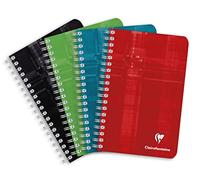 Carnet spirales Clairefontaine 11 x 17 cm - petits carreaux - 180 pages