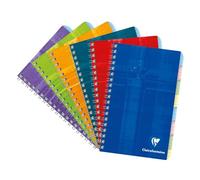 Clairefontaine 8809C - Répertoire Libre Spirale 8 Encoches 11x17cm 96p PC