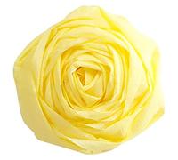 Clairefontaine 903014C - Paquet de 10 Feuilles de Papier Crépon - Couleur Jaune Paille - Format 2,50x0,50m - Crêpage 60% - Élastique et Résistant - Loisirs Créatifs, Bricolage et Activités Manuelles