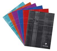 Clairefontaine 9040C Un Cahier Brochure Rembordée Rigide - A4 21x29,7 cm - 192 Pages Unies Blanches - Papier 90 g - Couverture Carte Pelliculée Couleur Aléatoire