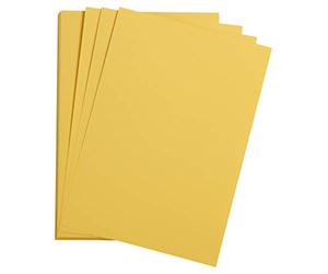 Clairefontaine 90771C Paquet Papier Etival Color - 25 Feuilles Papier Dessin à Grain Bouton D'Or - A3 29,7x42 cm 160g - Idéal pour le Dessin et les Activités Créatives